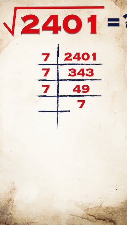 Square Root Of 2401 2401 Ka Vargmul shorts vargmul squareroot square-root-of-2401-2401-ka-vargmul-shorts-vargmul-squareroot