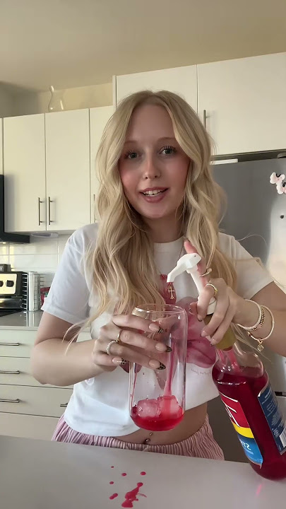 Starbucks pink drink tutorial #homemadestarbucks #shorts #short #Hopeee
