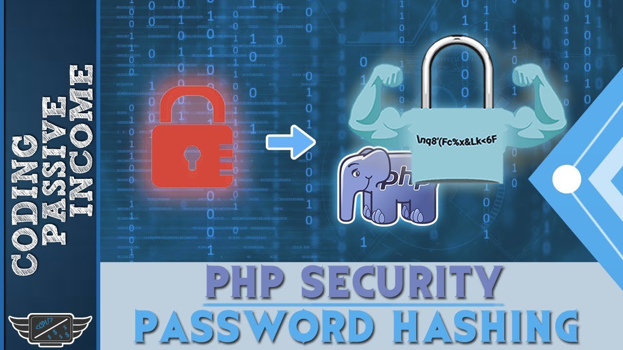 Php Security And Password Hashing Tutorial - Register  Login Form