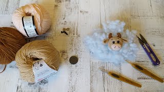 картинка: Вязаный магнит Бычок. Мастер класс. Символ 2021 года.
