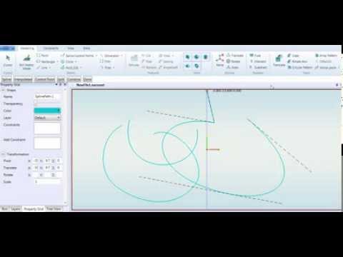 Drawing splines in NaroCAD