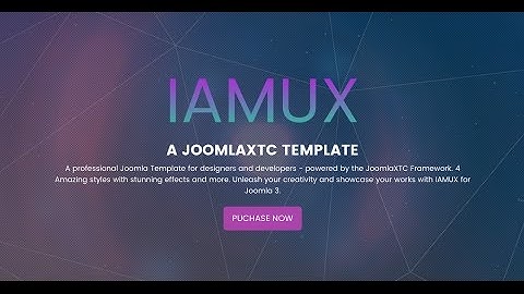 IAMUX - A JOOMLA 3x TEMPLATE