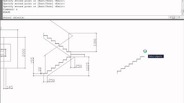 AutoCAD - stairs - copy and old array command Tutorial