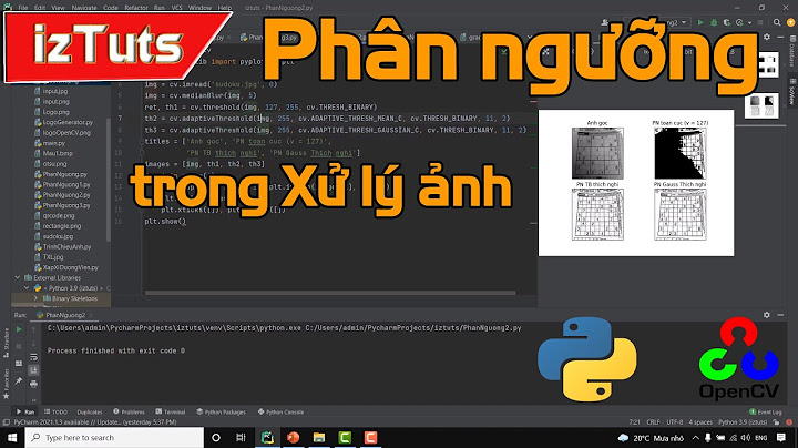 Bài toán xử lý ảnh sử dụng opencv