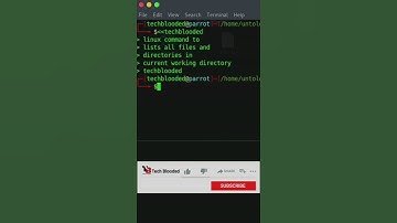Linux Command To Lists All The Files And Directories From The Working Directory | Linux | #Shorts