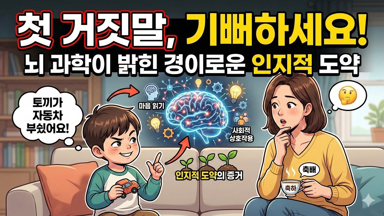 아이의 첫 거짓말은 부모가 남몰래 축배를 들어야 할 만큼 경이로운 인지적 도약의 순간입니다.