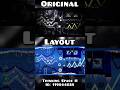 Thinking Space II Layout with Hitboxes vs Original 1 - Geometry Dash 2.2 #shorts