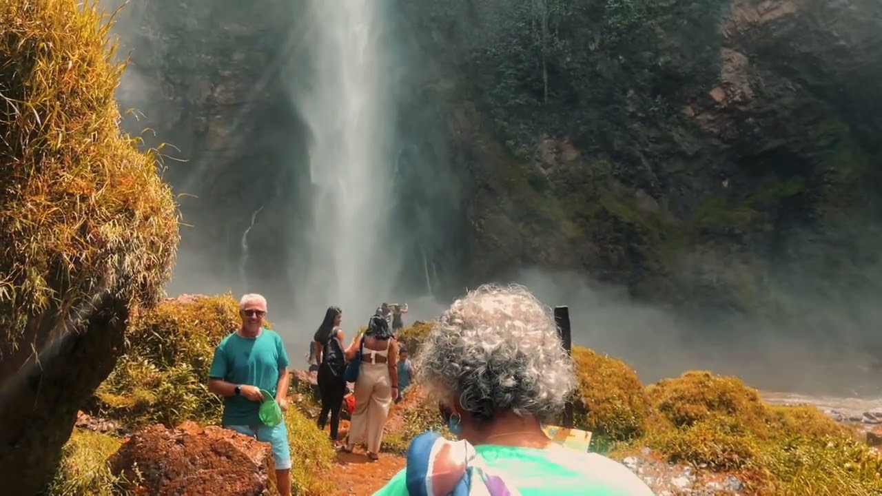 Arthur altas aventuras.. primeira vez em uma cachoeira . 🥹❤️