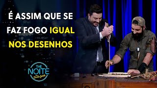 Especialista ensina a fazer fogo com "pauzinho", como nos desenhos animados | The Noite (15/05/24)