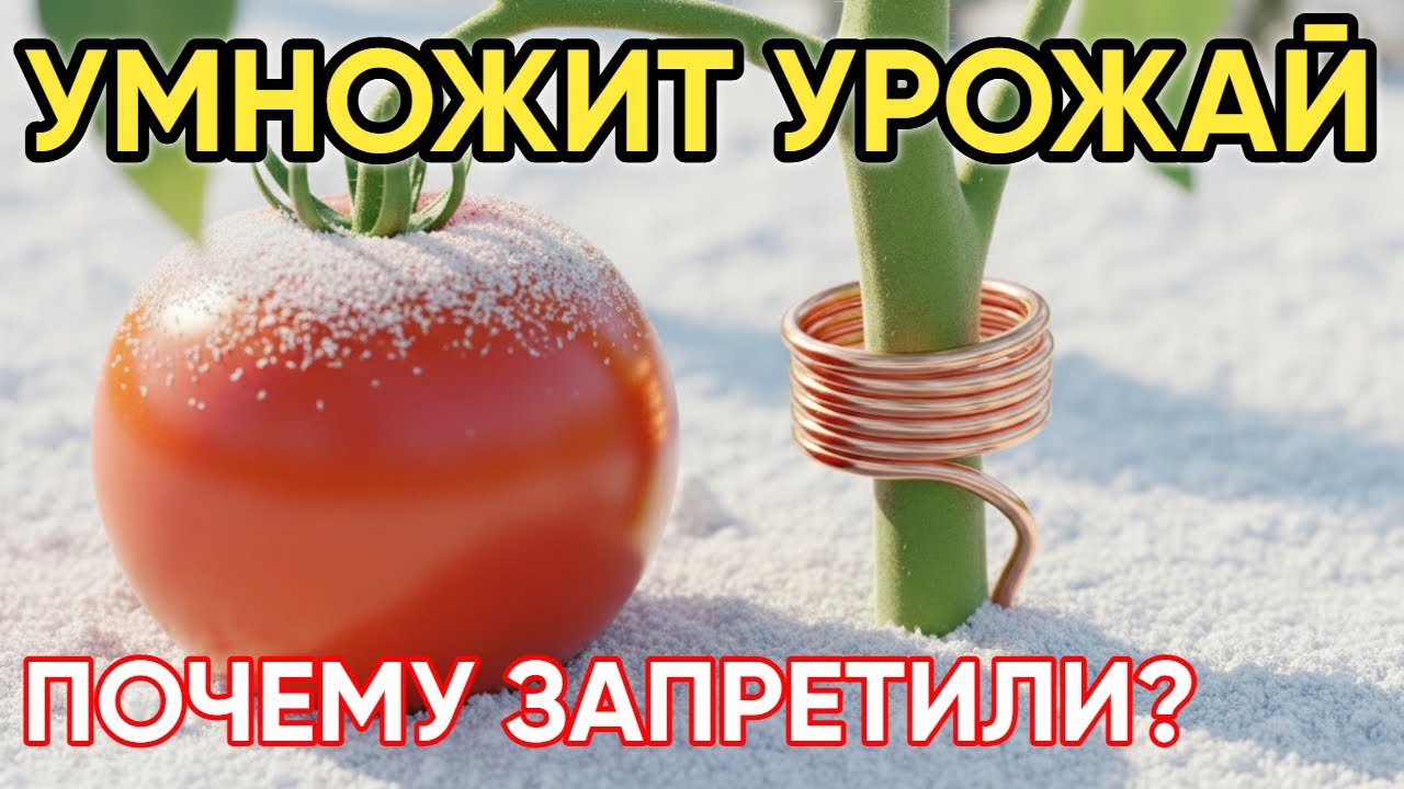 ОДНО МЕДНОЕ КОЛЬЦО и вы не узнаете свой урожай! ПОГОДА НЕ ВАЖНА