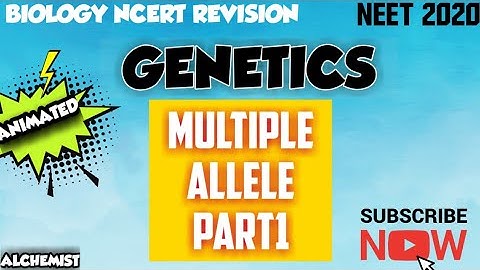 NEET | Genetics-Multiple allele |animated