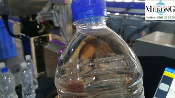 Máy in phun date tốc độ cao lên dây chuyền nước suối made in Japan