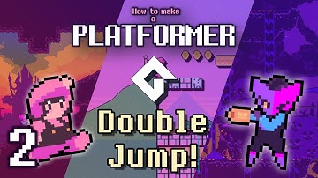 Make a Platformer in GameMaker! Part 2 (Double Jumping, Variable Jump Height, Input Buffering)
