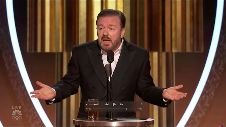 Ricky Gervais Jeffrey Epstein Joke Golden Globes 2...