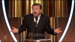 Ricky Gervais Jeffrey Epstein Joke Golden Globes 2020