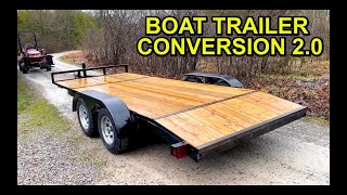 Boat Trailer Conversion  Boat Trailer to Utility