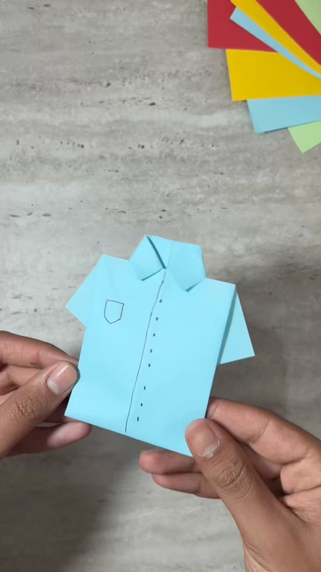 ORİGAMİ T-SHİRT #origami #paper #diy - YouTube
