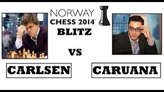 Norway Chess 2014 BLITZ. Carlsen vs Caruana: French defense