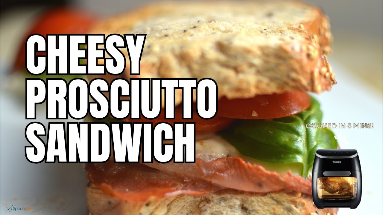 AirFryer Recipe How to Make Cheesy Sandwich with Prosciutto