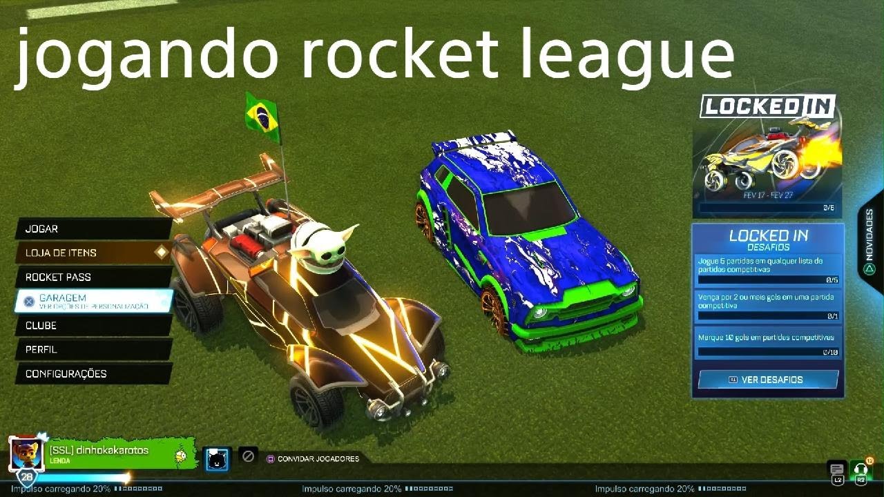Jogando rocket league com meu amigo