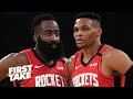 James Harden vs. Russell Westbrook: Who is more important to the Rockets’ title run? | First Take