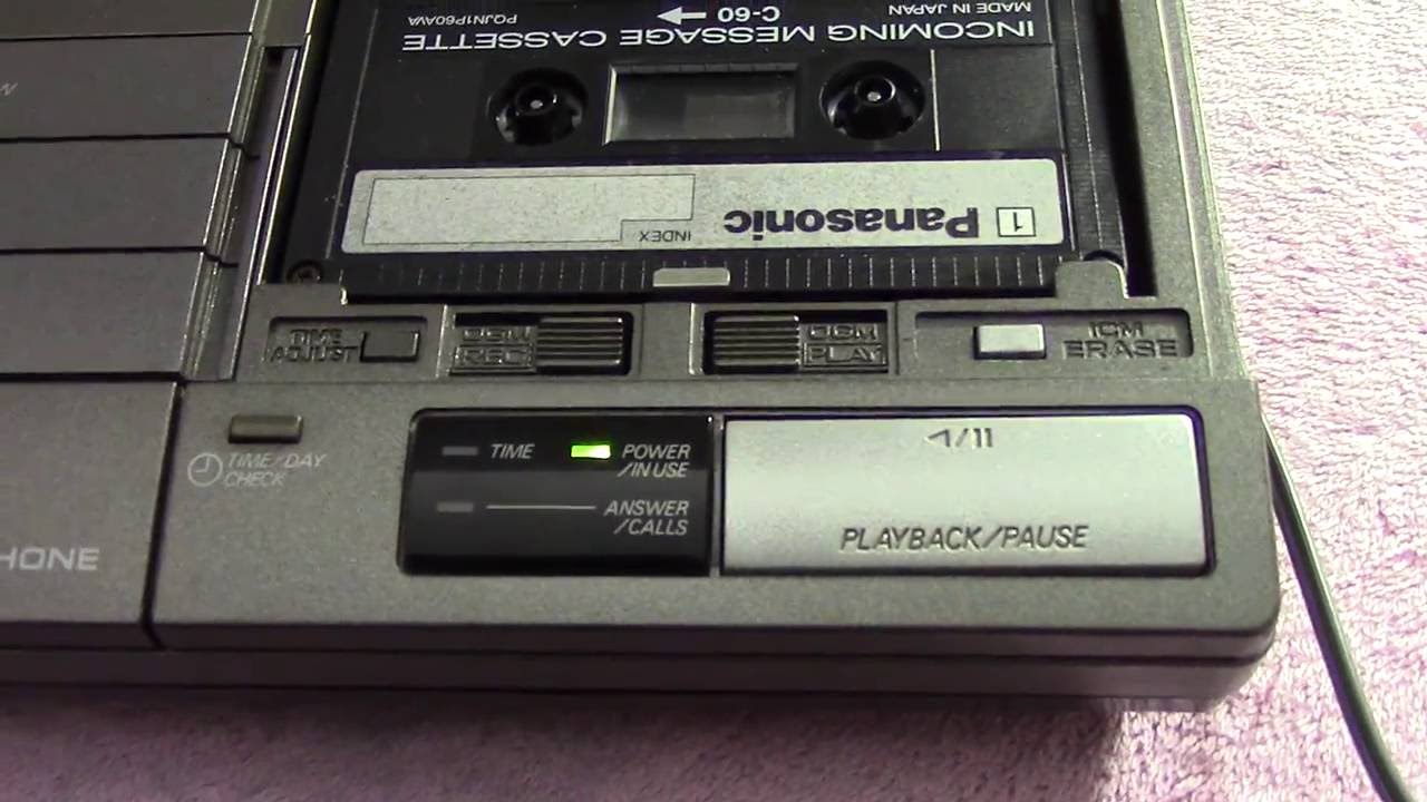 1989 Panasonic Easa-Phone Answering Machine. 