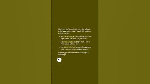 netbeans - how to view file full path in window title (or somewhere else)? #shorts