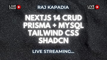 Nextjs 14 CRUD Tutorial using Prisma, Tailwind, and MySQL