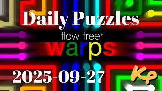 Flow Free Warps - Daily Puzzles - 2025-09-27 - September 27th 2025 screenshot 4