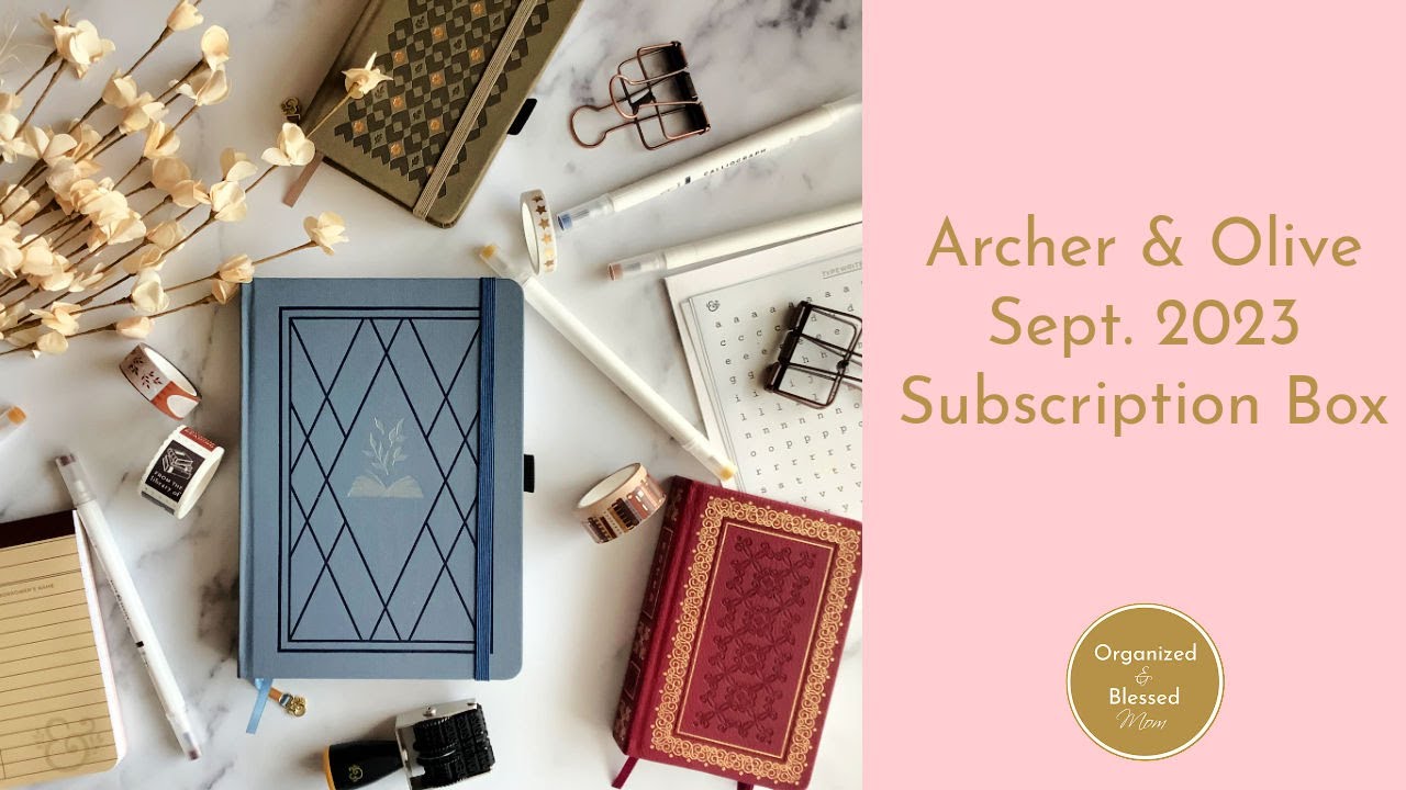 Archer and Olive Sept 2023 Subscription Box Unboxing and Journal Ideas