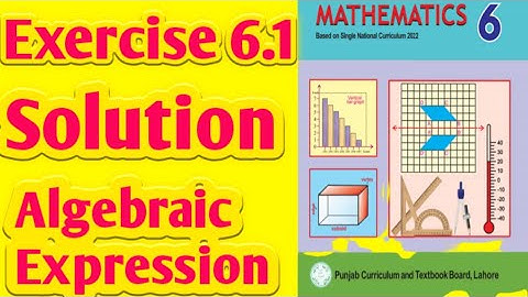 Exercise 6.1 solution|Algebraic Expression|Class 6 New Mathematics Book|PTCB|@skmathematica8