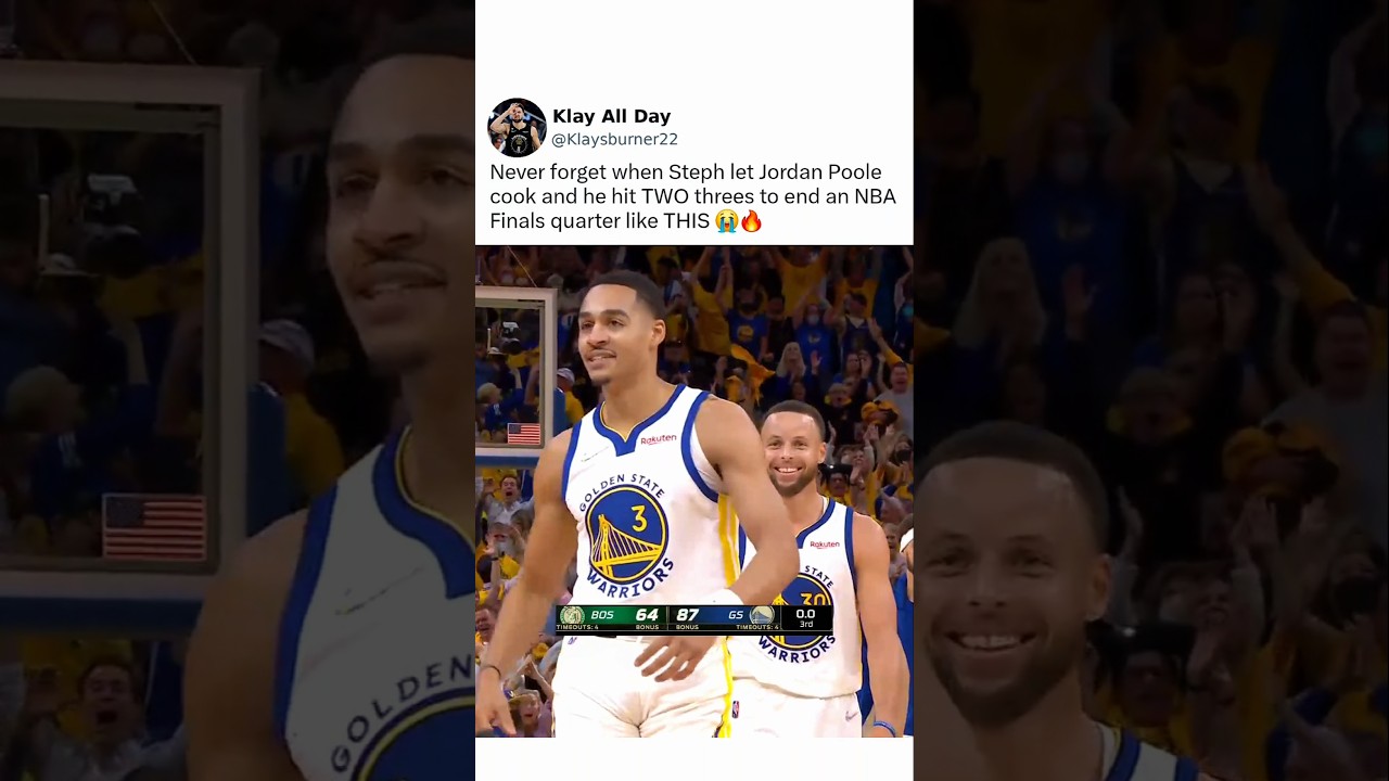 Steph looked at Poole like a proud dad😭