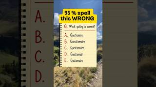 Only 5% Spell This Correctly #shorts #riddle #brainteaser #quiz #challenge #English