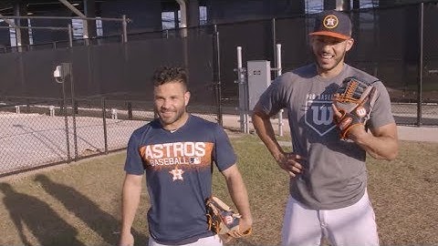 Wilson Gloves "Astros Up the Middle" with Jose Altuve & Carlos Correa