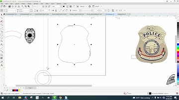 Corel Draw Tips & Tricks Draw this Police Badge from Scratch Part 1