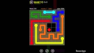‪Flow Free 8x8 level 10 (Regular Pack Medium)‬
