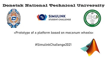 Prototype of a platform based on mecanum wheels #SimulinkChallenge2021