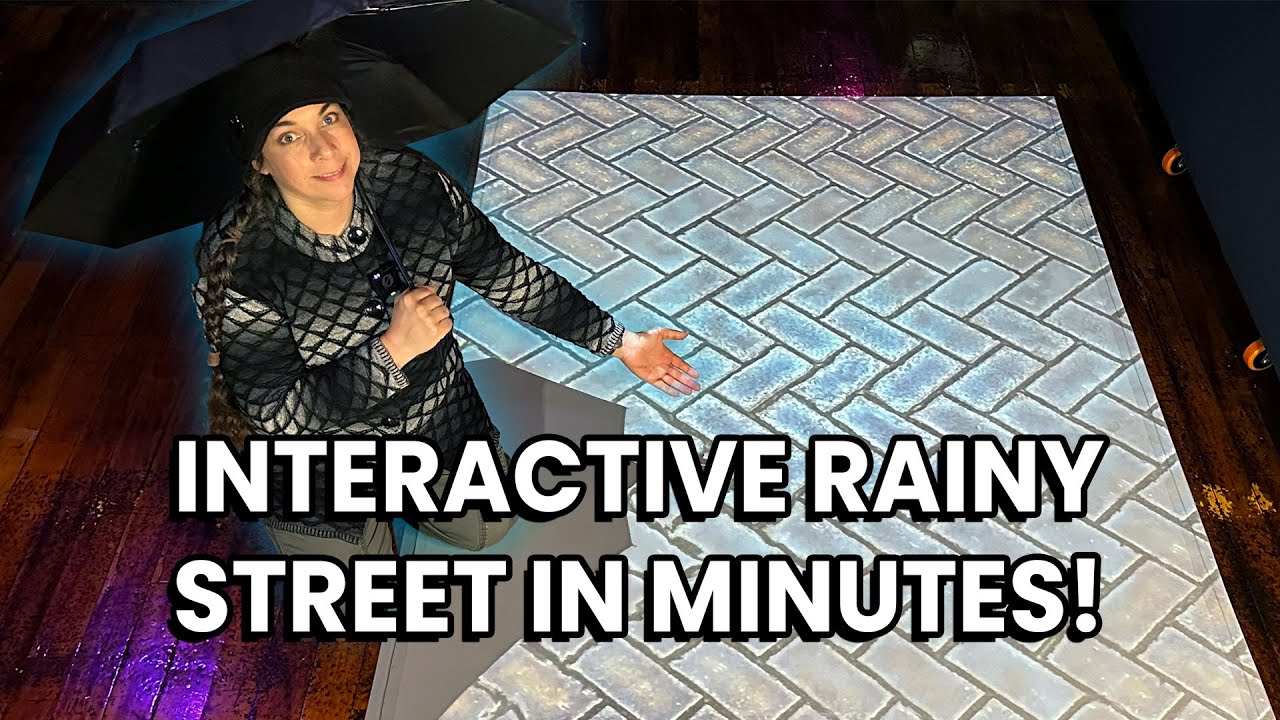 How to make an interactive raindrop floor