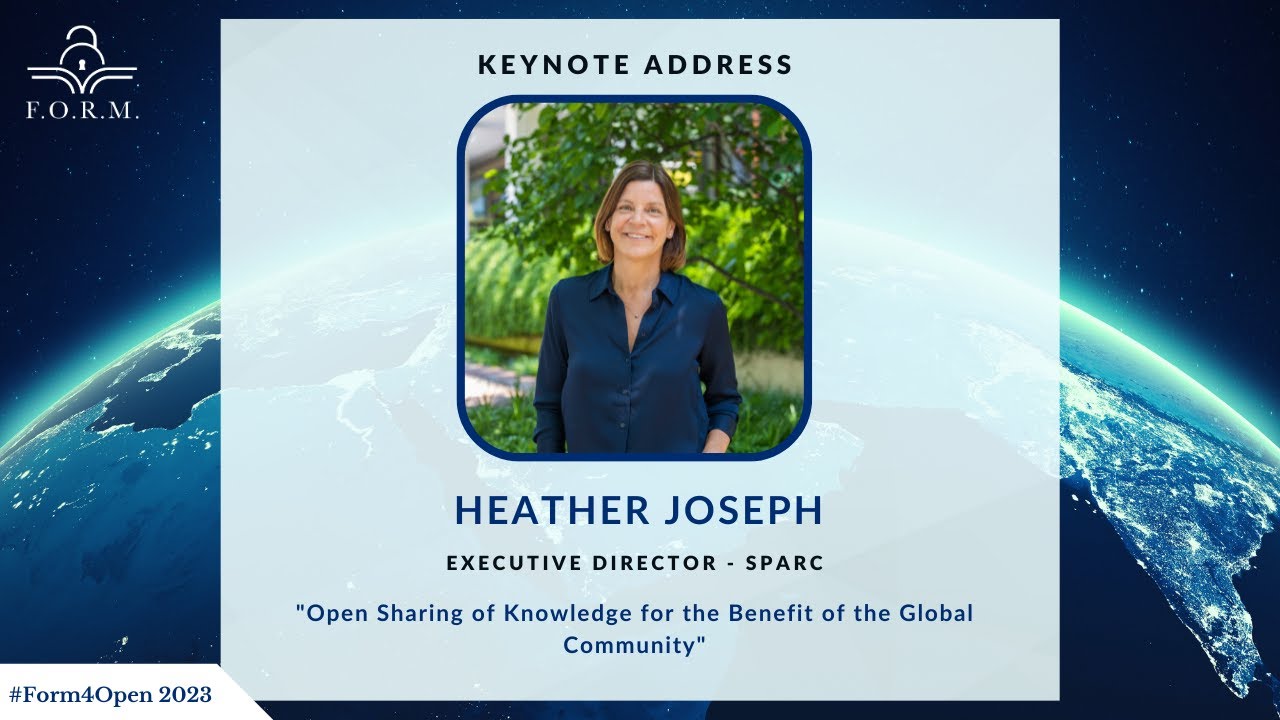 F.O.R.M. 2023 — Keynote by Heather Joseph