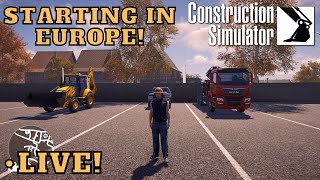 Starting Our Europe Save To Earn Some Cash For The New Stadium DLC Construction Simulator