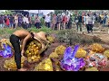 Amazing! Digging for Treasure worth Million of Gold Nuggets at the River, Mining Exciting.