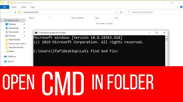 How to Open Command Prompt (CMD) in a Folder or Directory in Windows 10