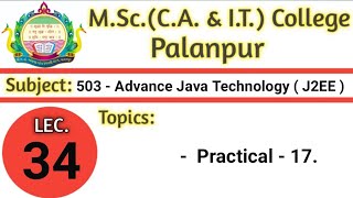 503 | L34 | J2EE | JAVA RMI | Practical -17 | BY VGP