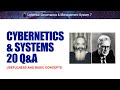 CYBERNETICS &amp; SYSTEMS 20 Q&amp;A