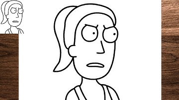 How to draw Summer from Rick and Morty