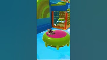 Lily leapers world record but every time he hits a lily pad the video gets faster #shorts #fallguys