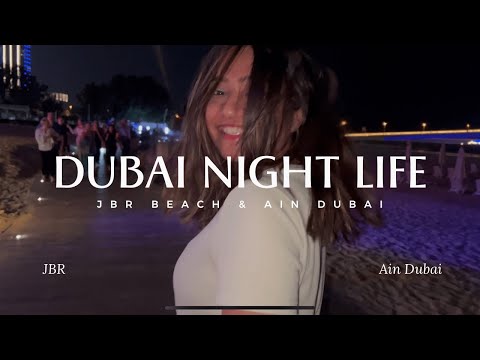 Dubai Night Walk | Dubai Marina | Jumeirah Beach | JBR Most Happening Beach IN Dubai | Night Life |