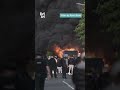 Hijacked Glider bus set alight on Newtownards Road in Belfast