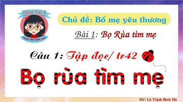 Tiếng Việt 2 | Sách Chân trời sáng tạo | Tuần 5 | Bài 1 | Câu 1: Đọc Bọ rùa tìm mẹ, trang 42