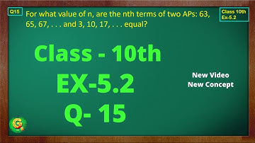 Ex 5.2 Q15 Class10 | AP Chapter5 | Exercise 5.2 | Class10 | NCERT | Class10 Ex 5.2 Q15 | Green Board